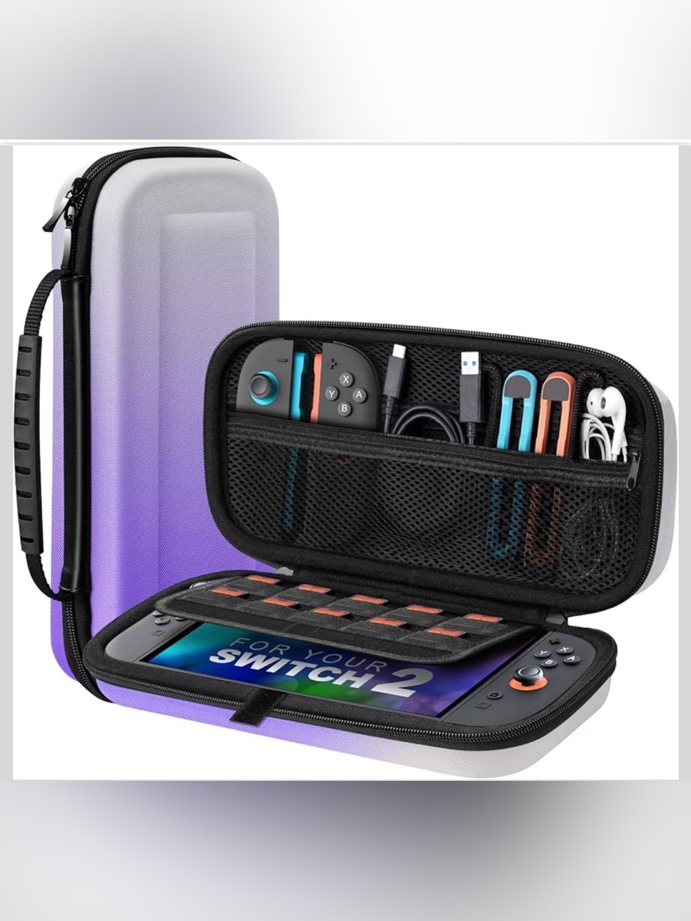 Carrying Case for Nintendo Switch 2 Gradient Purple
